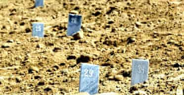 Anonymous graves in Andijan, Uzbekistan