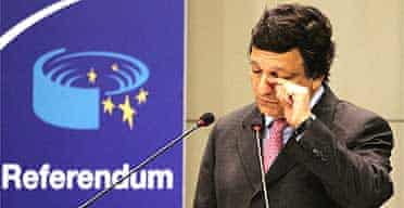 EU Commission President Jose Manuel Barroso at a media conference at EU headquarters in Brussels