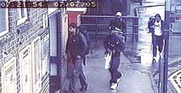 A CCTV image of the London bombers at Luton station on July 7.