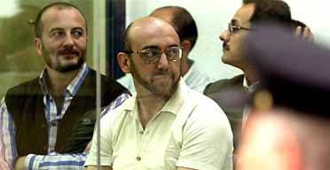 Imad Eddin Barakat Yarkas hears his sentence read out in court.