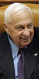 Israeli prime minister Ariel Sharon