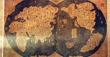 chinese world map of 1418