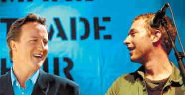 David Cameron and Chris Martin