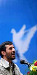 Iran's president, Mahmoud Ahmadinejad. Photograph: AP
