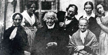 A photograph taken in October 1840 shows Mozart's widow, Constanze (front l). Photograph: Ho Stadt Altoetting/AFP/Getty Images