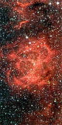 An infrared view of the Trifid nebula