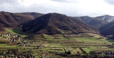 The site in Visoko, Bosnia, which Semir Osmanagic claims is home to Europes only pyramids