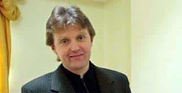 Alexander Litvinenko pictured at his London home in 2002