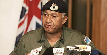 Fiji's military commander Frank Bainimarama announces he has taken control of the country from the elected government.