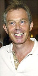 Tony Blair on a 2004 holiday to Silvio Berlusconi's villa in Sardinia