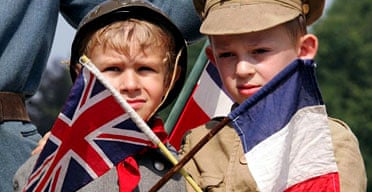 French boys mark the 90th anniversary of the Battle of the Somme last July
