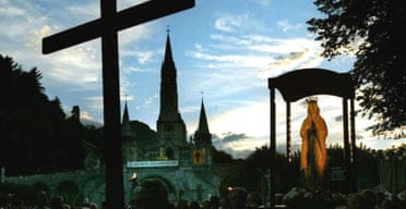 An evening pilgrimage to the sanctuary at Lourdes, where Therese Kearney had hoped to cure her cancer