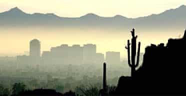 Smog above Phoenix, Arizona