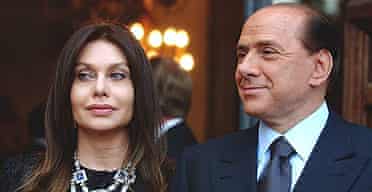 Silvio Berlusconi and his wife Veronica Lario.