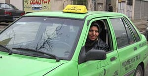 Iranian taxi driver Marzieh Khatoon Shariati