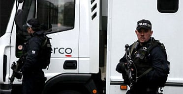 Five terror suspects arrive at Westminster magistrates court