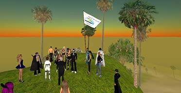 Second Life - Italian avatars gather to protest