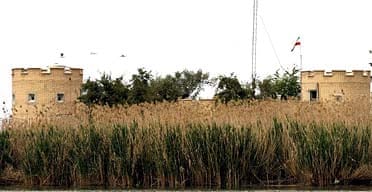 An Iranian watch tower near the Shatt al-Arab waterway