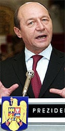 Romanian president Traian Basescu