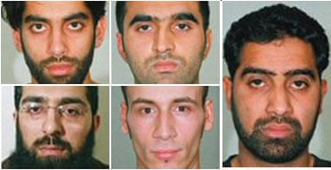 Five terrorists convicted