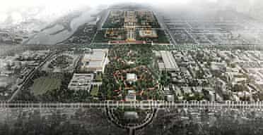 Chinese architect Ma Yansong's model for a greener, cleaner Tiananmen Square