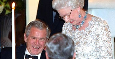 The Queen teasing George Bush