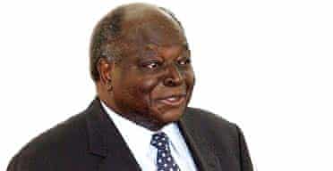 Kenya's president, Mwai Kibaki
