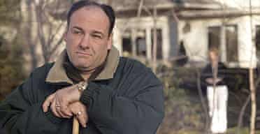 James Gandolfini as Tony Soprano in a scene from one of the last episodes of The Sopranos.