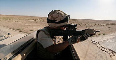 British troops on patrol in southern Afghanistan