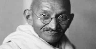Mahatma Gandhi, leader of campaigns of nonviolence and civil disobedience in the Indian Independence struggle, seen here in India in 1941