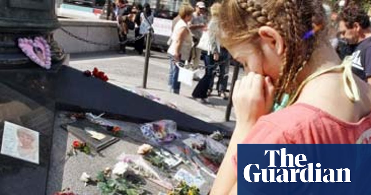 Tributes and tears at Diana crash site | World news | The Guardian