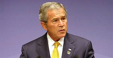 George Bush addresses the Apec forum