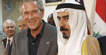 The Iraqi Sunni sheikh Abdul-Sattar Abu Risha met George Bush at in Anbar province on September 3