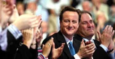 David Cameron at the Conservative party conference in Blackpool