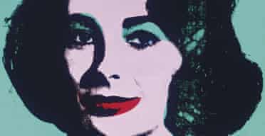 Portrait of Elizabeth Taylor, one of a series from Andy Warhol on sale at Christie's, New York.