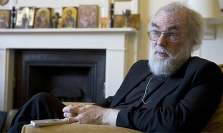 The Archbishop of Canterbury, Dr Rowan Williams photographed during an interview at Lambeth Palace (Jan 2008). Photograph: Gideon Mendel/Corbis