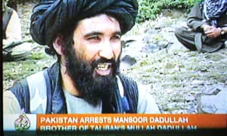 Mansour Dadullah seen on al-Jazeera TV