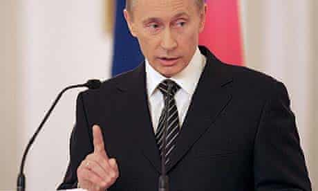 Russian president Vladimir Putin speaks during the state council session in Moscow