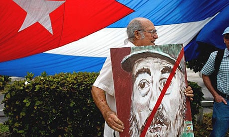 Cuban exiles in Miami's Little Havana neighbourhood celebrate the announcement of Fidel Castro's resignation