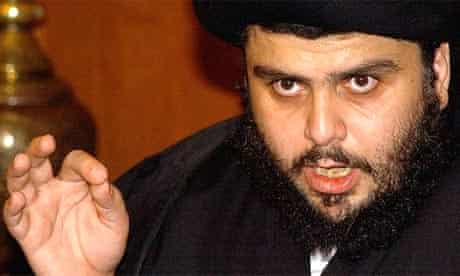 Radical Iraqi Shiite cleric Muqtada al-Sadr speaks during a press conference in Damascus in 2006