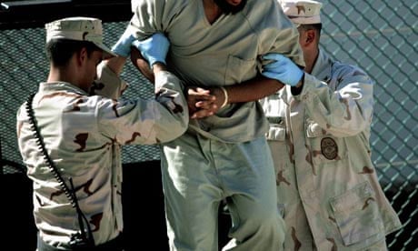 An interviewee at Guantanamo Bay