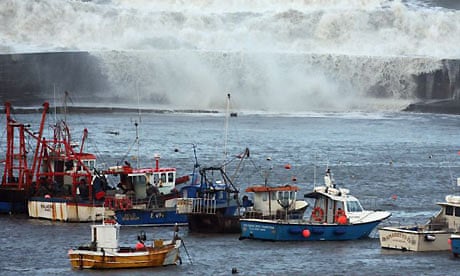storm in Lyme Regis