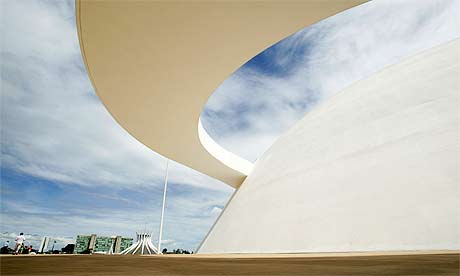 The Museum of the Republic in Brasilia, designed by the architect Oscar Niemeyer