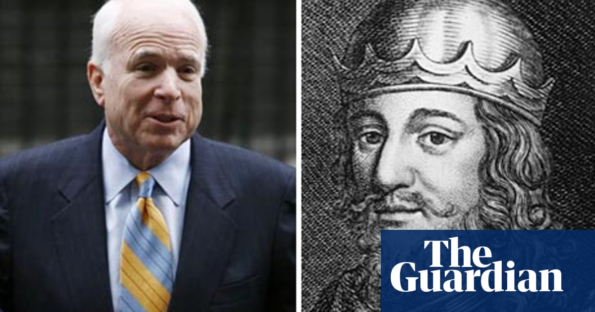 John Mccain Veteran War Hero Yes But A Descendant Of Robert The Bruce Baloney John Mccain The Guardian