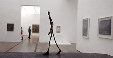 The Man who walks in the rain, 1948, sculpture by Alberto Giacometti