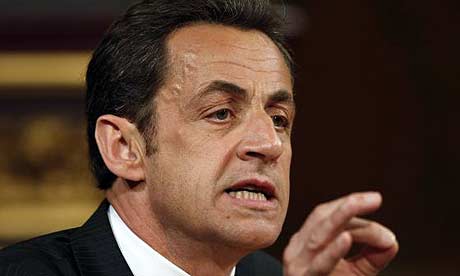 Nicolas Sarkozy addresses MPs and peers at Westminster