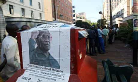 Robert Mugabe election poster.