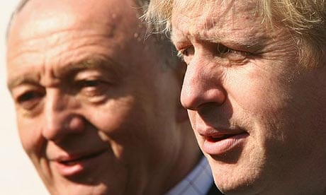 London mayoral candidates Ken Livingstone and Boris Johnson