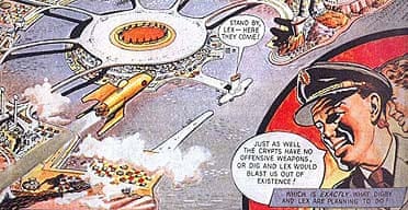 A Dan Dare cartoon, taken from the new Science Museum exhibition