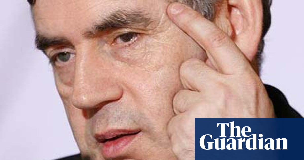 It S For You Dear Some Chap Called Gordon Brown Gordon Brown The Guardian